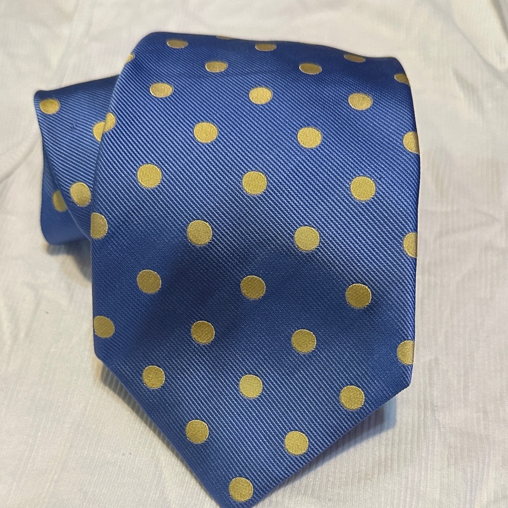 Charles Tyrwhitt Royal Blue Tie with Gold Dots